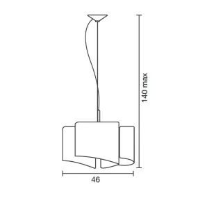 Sospensione SN-PAPIRO 0370 E27 LED vetro decorato lampadario moderno interno IP20
