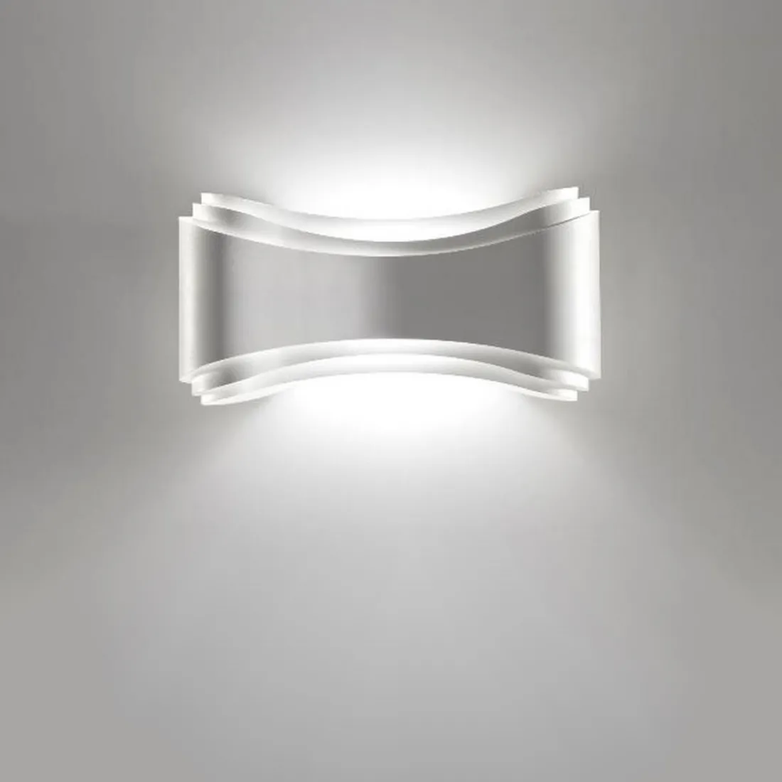 Applique SN-IONICA 30cm R7s vetro metallo moderno biemissione lampada parete interno IP20