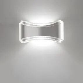 Applique SN-IONICA 40cm R7s vetro metallo moderno biemissione lampada parete interno IP20
