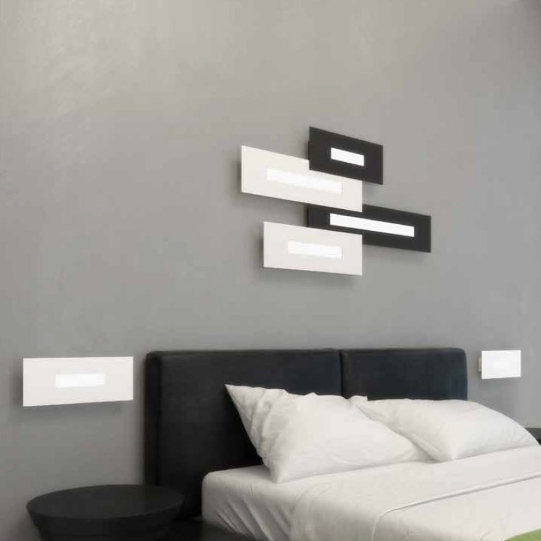 Plafoniera TP-WALLY 1138 M4 2G11 Led metallo rettangolare lampada soffitto interno