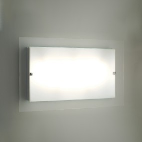 Moderne LED-Decken- oder Wandleuchte aus Glas FLAT PL RE G Illuminando