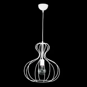 Sospensione PD-FILO' 1068 metallo ruggine rame bianco gabbia lampadario classico rustico interno