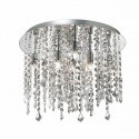 Plafoniera moderna Ideal Lux ROYAL PL8 052991 G9 LED metallo cristallo lampada soffitto