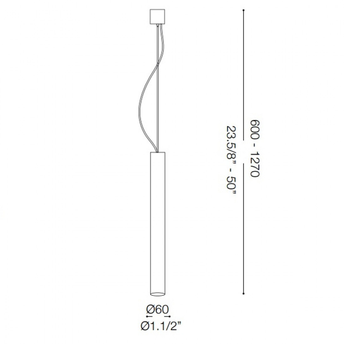 Sospensione ID-LOOK SP1 GU10 Led metallo classico rame brunito oro lampadario cilindro interno