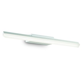 ID-RIFLESSO AP60 LED 42cm applique murale lumière projetée métal blanc mat chrome lampe lampe miroir intérieur