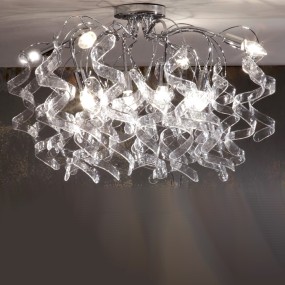 Plafoniera PD-MARILYN 271-PL8 luci corta lampada soffitto vetro moderna