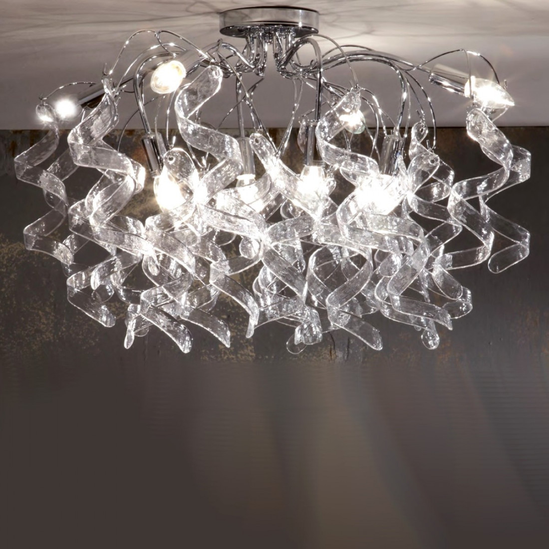 Plafoniera PD-MARILYN 271-PL8 luci corta lampada soffitto vetro moderna