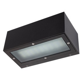 Applique GR-1056 E27 LED esterno mono-emissione alluminio lampada parete rettangolare moderna IP65