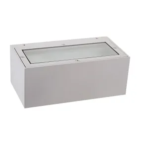 Applique GR-1057 E27 esterno bi-emissione alluminio lampada parete rettangolare moderna IP65