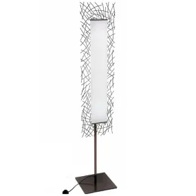 Piantana EL-MAJOLIE 381 R7s alogena dimmerabile lampada terra moderna griglia cromo interno