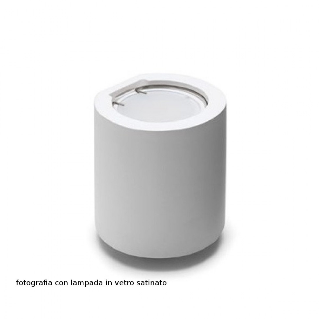 Applique BF-MINIMAL TONDO 2453 2547 GU10 LED 10W gesso bianco cilindro monoemissione lampada parete interno IP20