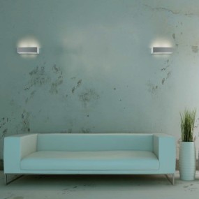 Applique BF-STYLE 2019 18W LED 35cm gesso bianco lampada parete biemissione moderna interno IP20