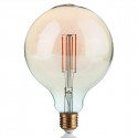 Lampadina ID-VINTAGE E27 GLOBO 4W LED 300LM 2200°K 12cm vetro ambra luce caldissima interno
