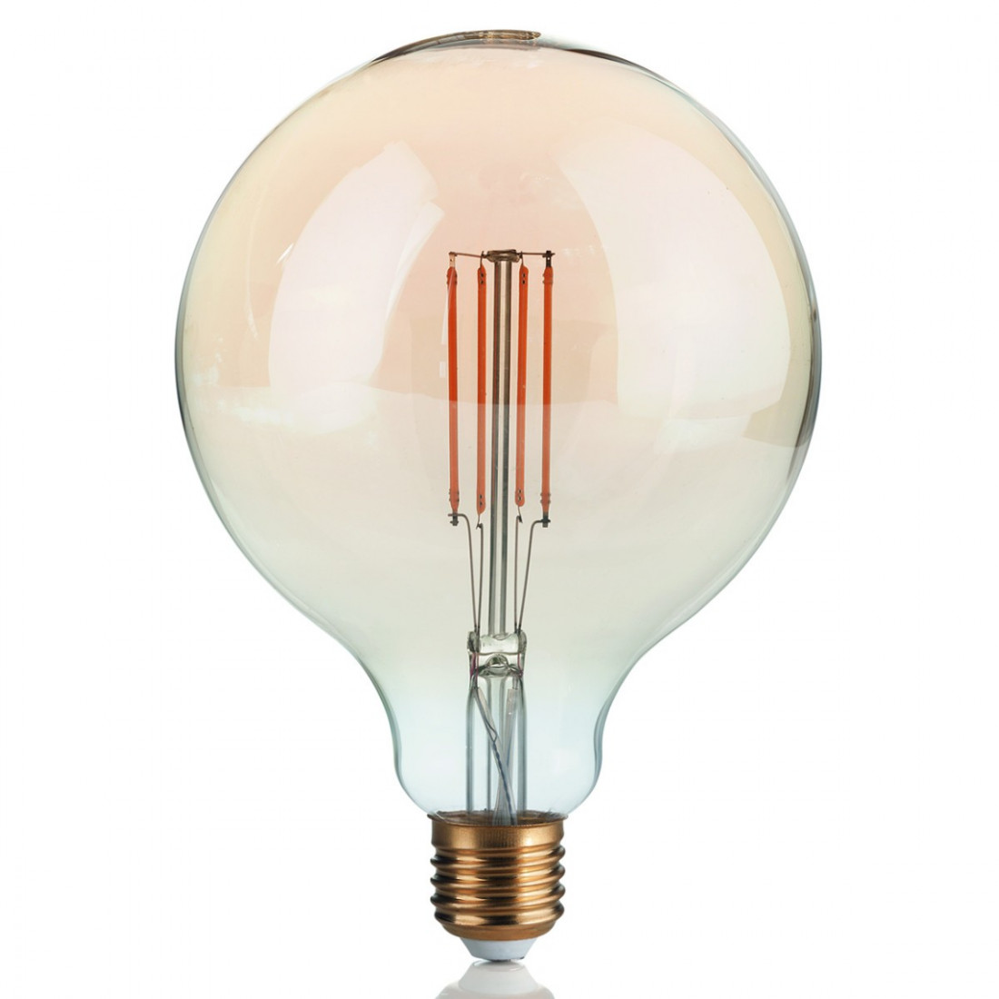 Ampoule ID-VINTAGE E27 GLOBO 4W LED 12cm verre ambre intérieur