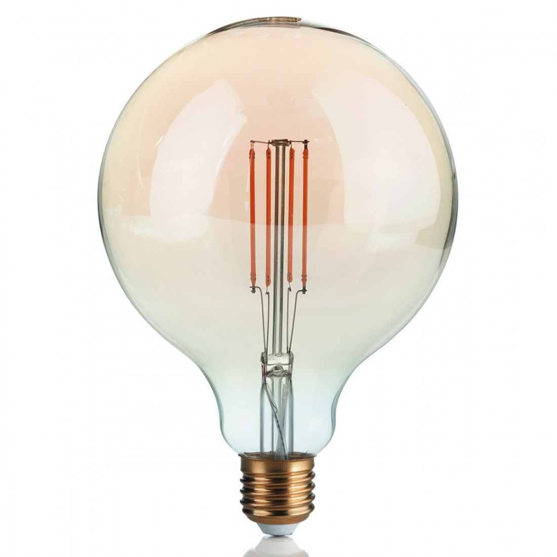 Ampoule vintage E27 A60 4W filament LED blanc chaud 2200k ambrée