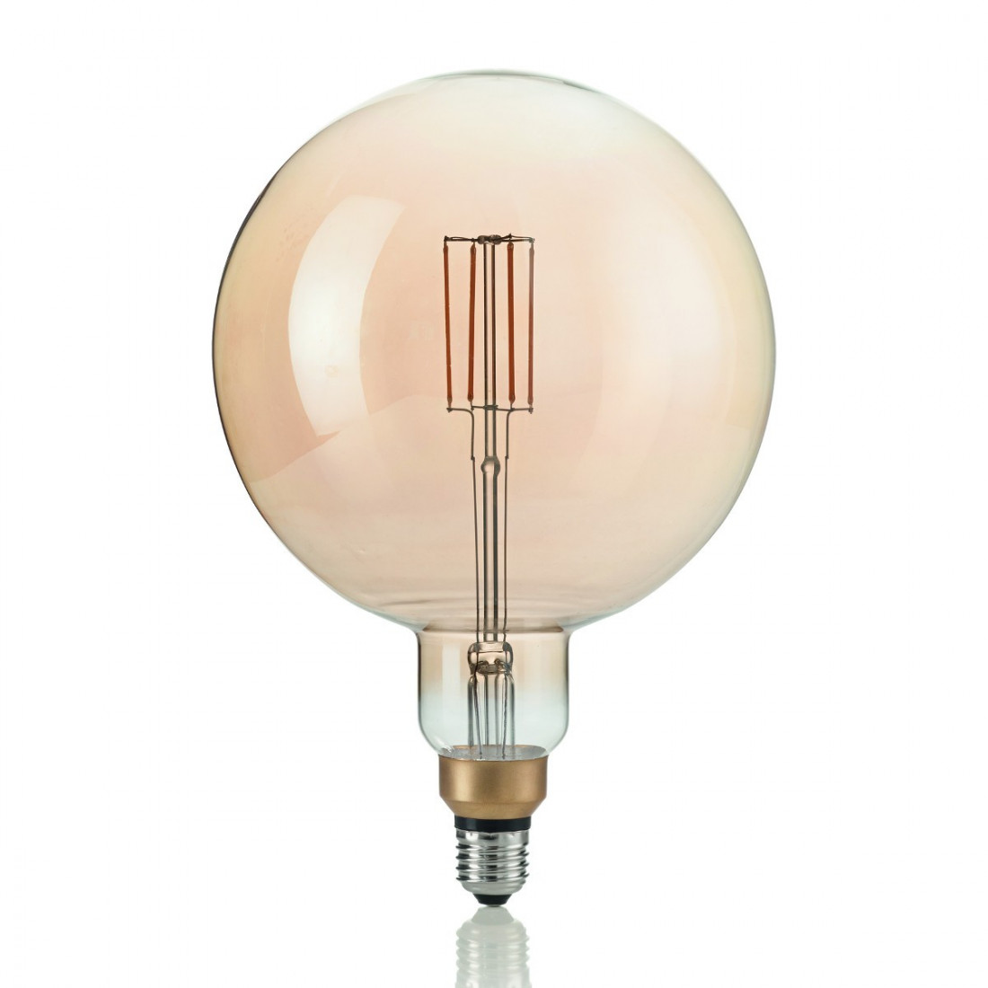 Ampoule ID-VINTAGE XL E27 GLOBO 4W LED 320LM 19.5cm verre ambre lumière chaude à l'intérieur