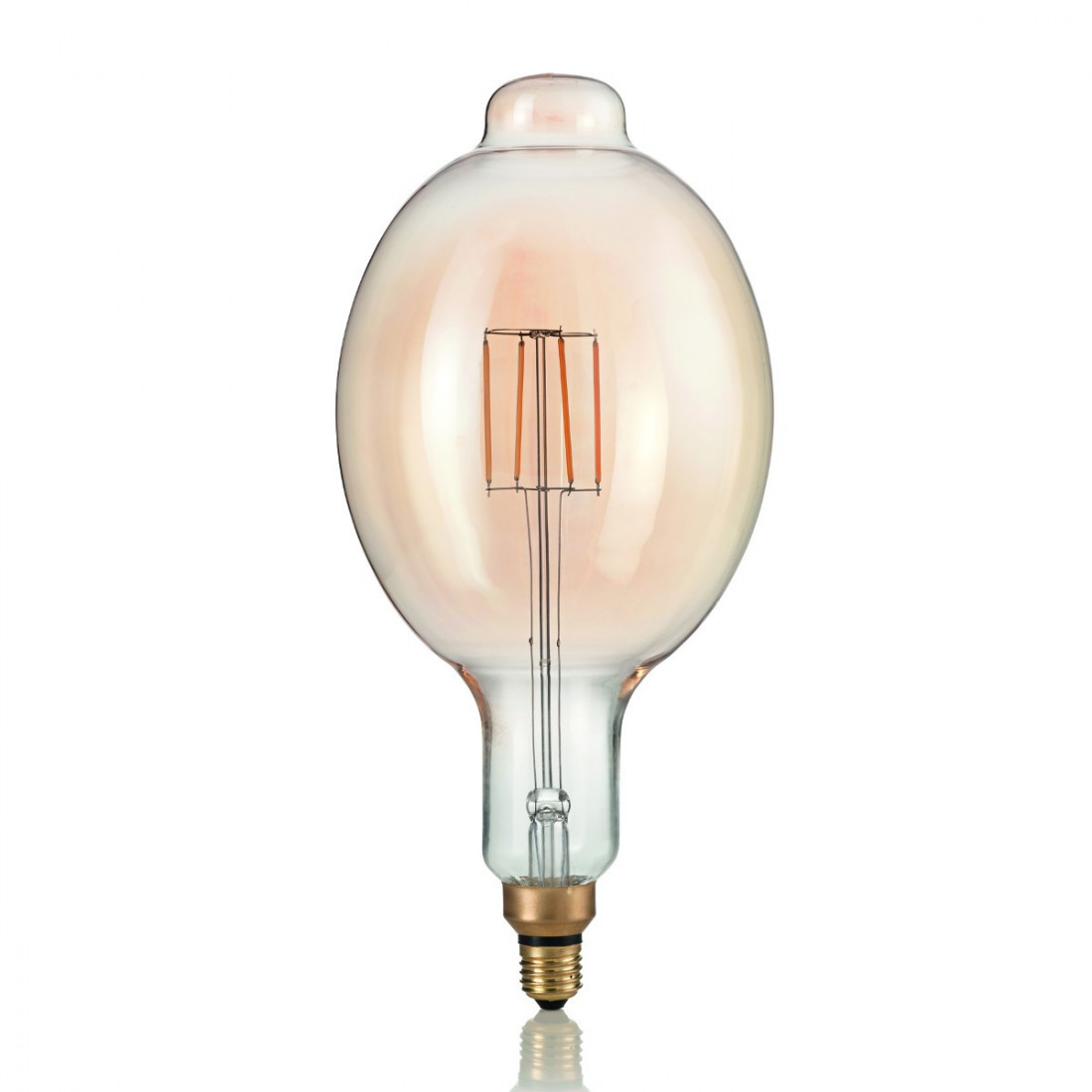 Lampadina ID-VINTAGE XL E27 4W LED 320LM vetro ambra bombato retrò luce caldissima interno