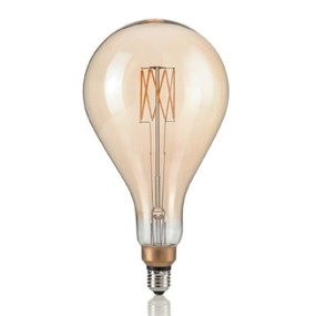 Ampoule ID-VINTAGE XL E27 8W LED 640LM goutte de verre ambre rétro lumière très chaude à l'intérieur
