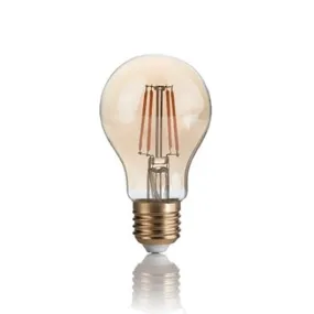 Lampadina ID-VINTAGE E27 4W LED 300LM vetro ambra goccia retrò luce caldissima interno