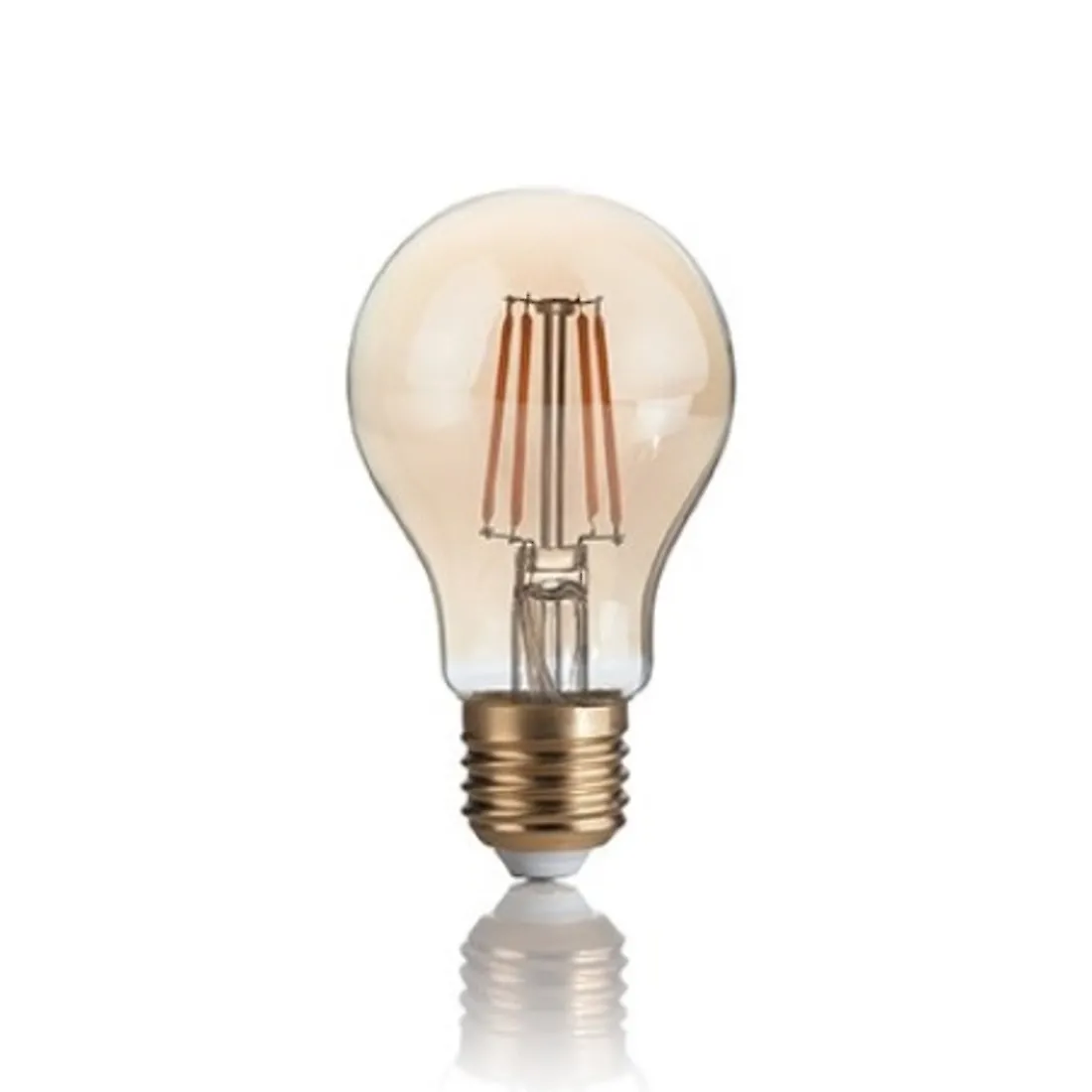 Lampadina ID-VINTAGE E27 4W LED 300LM vetro ambra goccia retrò luce caldissima interno