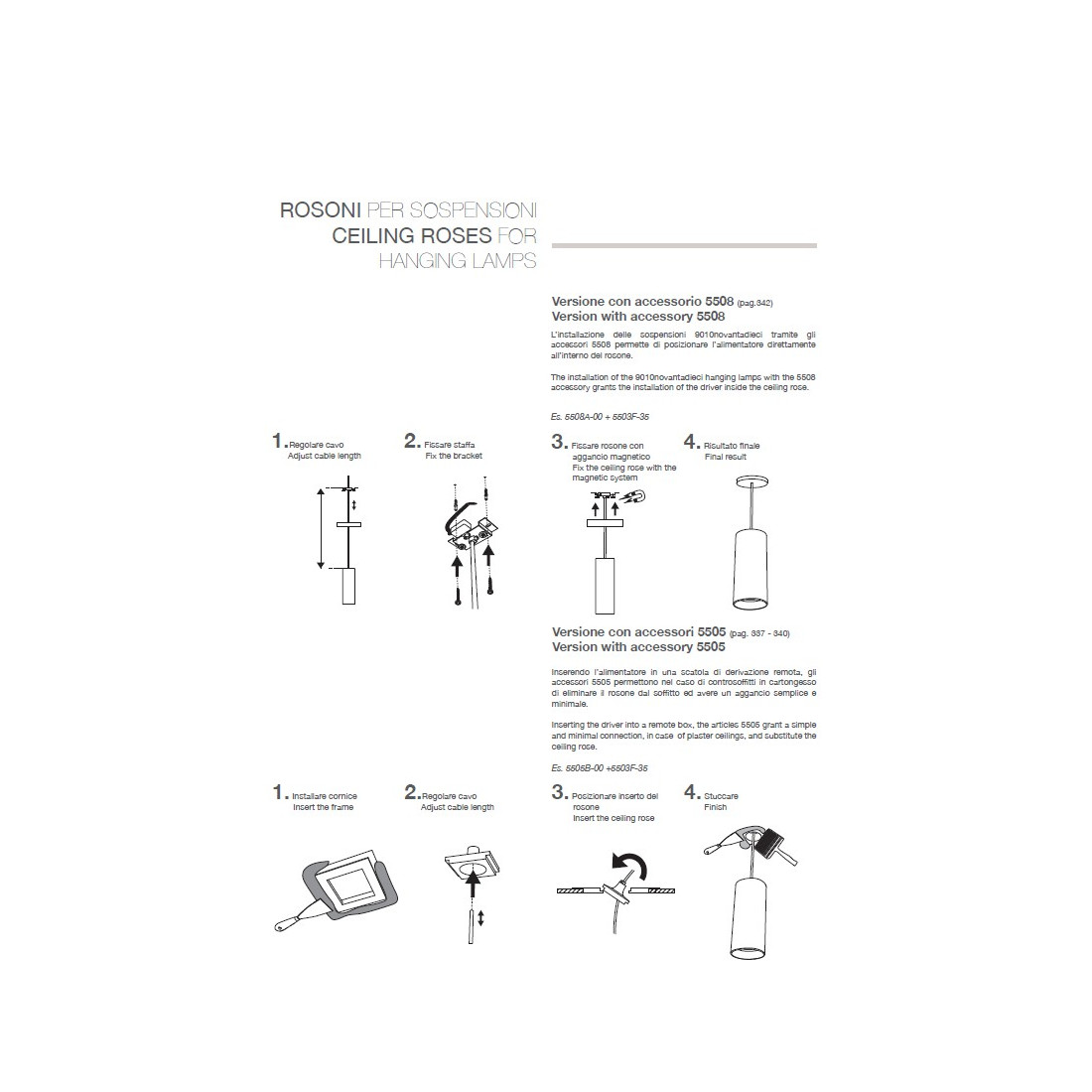 Rosone BF-5505A accessorio scomparsa controsoffitto cartongesso