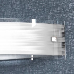 TP-LINEAR MAD 1075 A50 E27 applique murale Led sérigraphiée verre incurvé bande lampe mur intérieur moderne