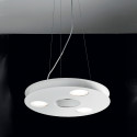 Lampadario moderno Illuminando UFO SP 3 GX53 LED sospensione metallo bianco sabbia tondo