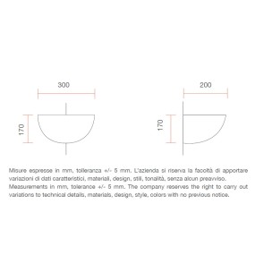 Applique BF-7305 E27 52W lampada parete vaschetta angolo gesso bianco interno