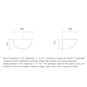 Applique BF-7305 E27 52W lampada parete vaschetta angolo gesso bianco interno