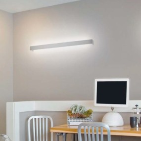 Applique BF-2429B 32W LED 62cm gesso bianco verniciabile biemissione lampada parete moderna IP20