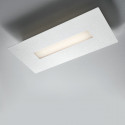 Plafoniera moderna Illuminando THOR PL RE P LED lampada soffitto parete metallo bianco rettangolare interni 16W 3000°K 1440LM