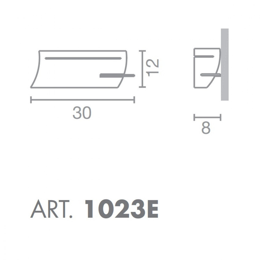 Applique SN-VULTUR 1023E E27 acciaio moderna lampada parete interno IP20