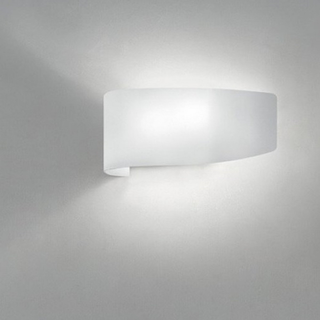 Applique FB-VIRGOLA 582 AV E27 LED vetro colorato luce diffusa lampada parete moderna interno