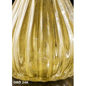 Abat-jour SY-SCRIGNO 1395 BASE piccola vetro murano veneziano colorato lampada tavolo classica