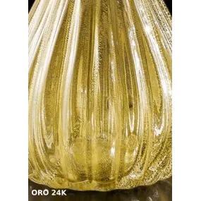 Abat-jour SY-SCRIGNO 1395 BASE piccola vetro murano veneziano colorato lampada tavolo classica