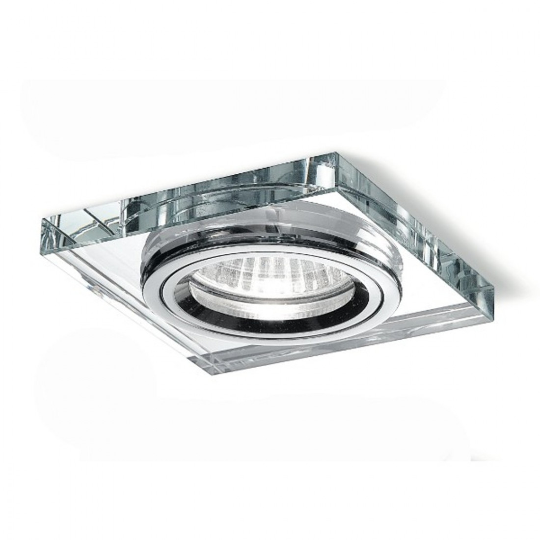 Spot encastré GE-GFA32 GFA321 GU10 LED miroir en verre carré à l'intérieur IP20 Spot encastré GE-GFA32 GFA321 GU10 LED miroir en verre carré à l'intérieur IP20