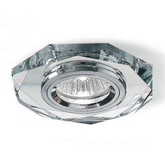 Foco empotrable vidrio Gea Led OPHELIA GFA322 LED spot moderno espejo hexagonal interior pladur GU10