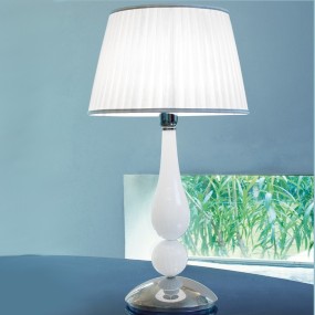 Abat-jour SY-1422 TOP COMPLET couleur verre de Murano lampe table bureau classique commode
