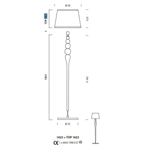 Lampadaire SY-SCRIGNO 1423...