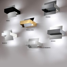 Applique FB-VOLTA 2010 A 16W LED 1400LM metallo basculante lampada parete biemissione orientabile moderna interno