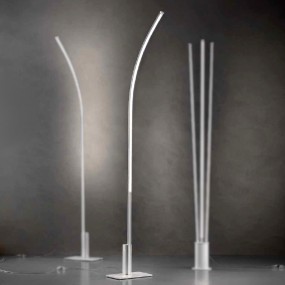 Lampadaire FB-TRACCIA 2053 26W LED 2000LM dimmable métal blanc méthacrylate lampadaire arc ultra-moderne