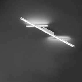 Plafoniera FB-DIGIT 2068 PL125 40W LED 3660LM metallo bianco lampada sofftto parete ultramoderna interno