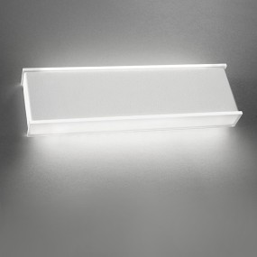 Applique FB-GAMMA 2080 A 23W LED 2800LM metallo metacrilato lampada parete rettangolare moderna domotica biemissione dimmerabile
