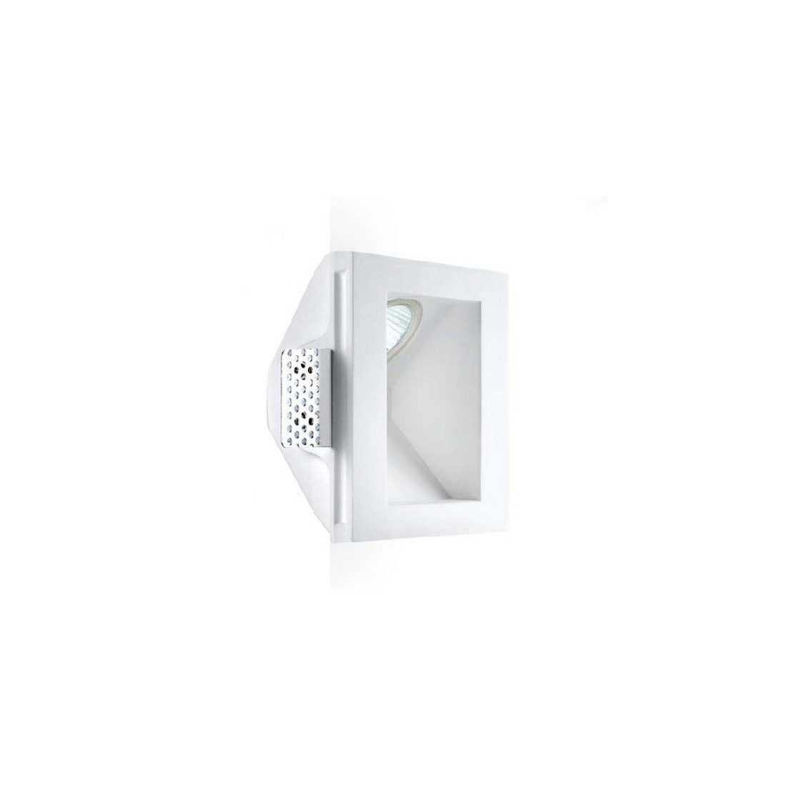 Marqueur PN-PARIDE INC1502 LED GU5.3 plâtre blanc à peindre carré disparition interne IP20