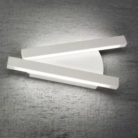 Applique FB-ELLE 2089 A2 22W LED 2000LM bianco metallo lampada parete moderna interno