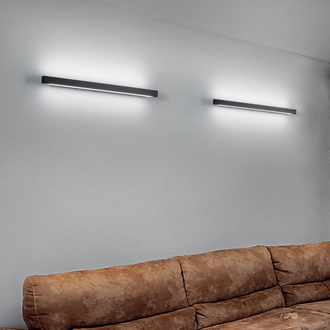 Applique murale FB-ELLE 2089 A110 44W LED 4000LM blanc métal blanc noir lampe rectangulaire mur double émission intérieur modern