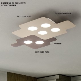 Plafonnier FB-PUZZLE 2111 PL50 30W LED 2700LM plafonnier à lumière diffuse en métal moderne mur chambres intérieur