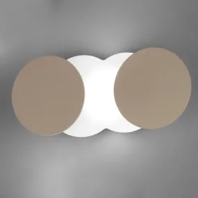 Applique FB-NUVOLA 17W Led metacrilato bianco opalino lampada parete moderna orientabile interno