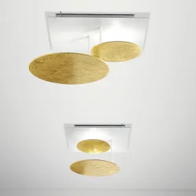 Plafoniera FB-ROTARY 2116 PL35 40W LED 3600LM cerchi orientabili metallo lampada soffitto moderna tonda interno