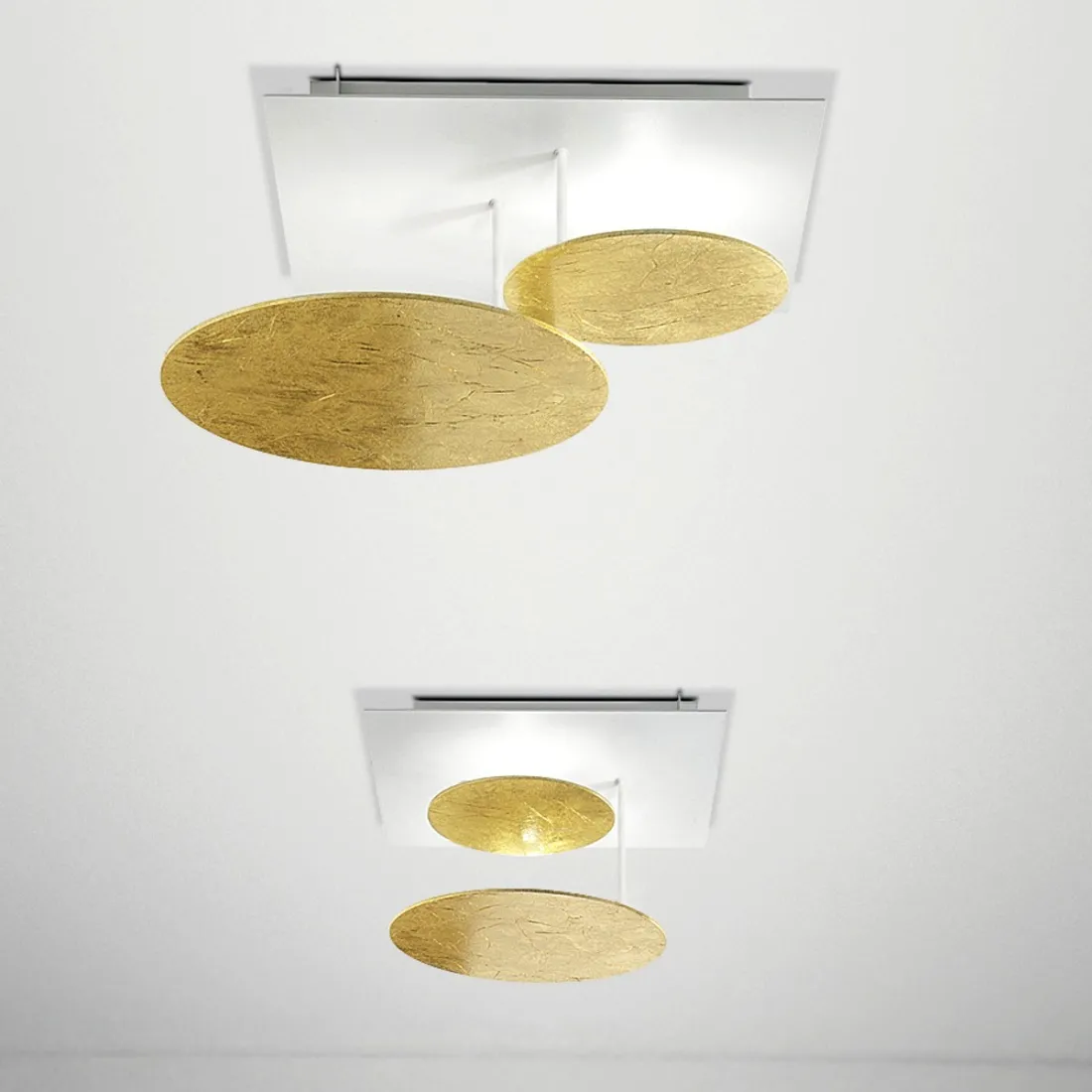 Plafoniera FB-ROTARY 2116 PL35 40W LED 3600LM cerchi orientabili metallo lampada soffitto moderna tonda interno